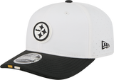 Men's Pittsburgh Steelers New Era White/Black 2025 NFL Training Camp 9SEVENTY Adjustable Hat - Pro Jersey Sports