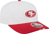 Men's San Francisco 49ers New Era White/Red 2025 NFL Training Camp 9SEVENTY Adjustable Hat - Pro Jersey Sports