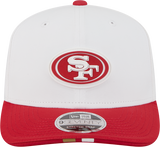 Men's San Francisco 49ers New Era White/Red 2025 NFL Training Camp 9SEVENTY Adjustable Hat - Pro Jersey Sports