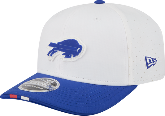 Men's Buffalo Bills New Era White/Black 2025 NFL Training Camp 9SEVENTY Adjustable Hat - Pro Jersey Sports