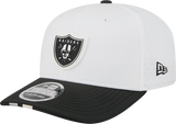 Men's Las Vegas Raiders New Era White/Black 2025 NFL Training Camp 9SEVENTY Adjustable Hat - Pro Jersey Sports