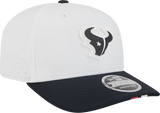 Men's Houston Texans New Era White/Navy 2025 NFL Training Camp 9SEVENTY Adjustable Hat - Pro Jersey Sports