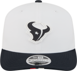 Men's Houston Texans New Era White/Navy 2025 NFL Training Camp 9SEVENTY Adjustable Hat - Pro Jersey Sports