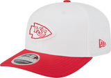 Men's Kansas City Chiefs New Era White/Red 2025 NFL Training Camp 9SEVENTY Adjustable Hat - Pro Jersey Sports