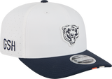 Men's Chicago Bears New Era White/Navy 2025 NFL Training Camp 9SEVENTY Adjustable Hat - Pro Jersey Sports