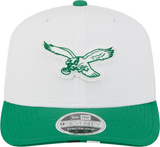 Men's Philadelphia Eagles New Era White/Kelly Green 2025 NFL Training Camp 9SEVENTY Adjustable Hat - Pro Jersey Sports
