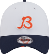 Men's Chicago Bears New Era B White/Navy 2025 NFL Training Camp 39THIRTY Flex Hat - Pro Jersey Sports