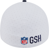 Men's Chicago Bears New Era B White/Navy 2025 NFL Training Camp 39THIRTY Flex Hat - Pro Jersey Sports