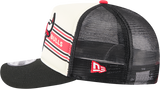 Chicago Bulls New Era Banner A-Frame Trucker 9FIFTY Snapback Hat - Pro Jersey Sports