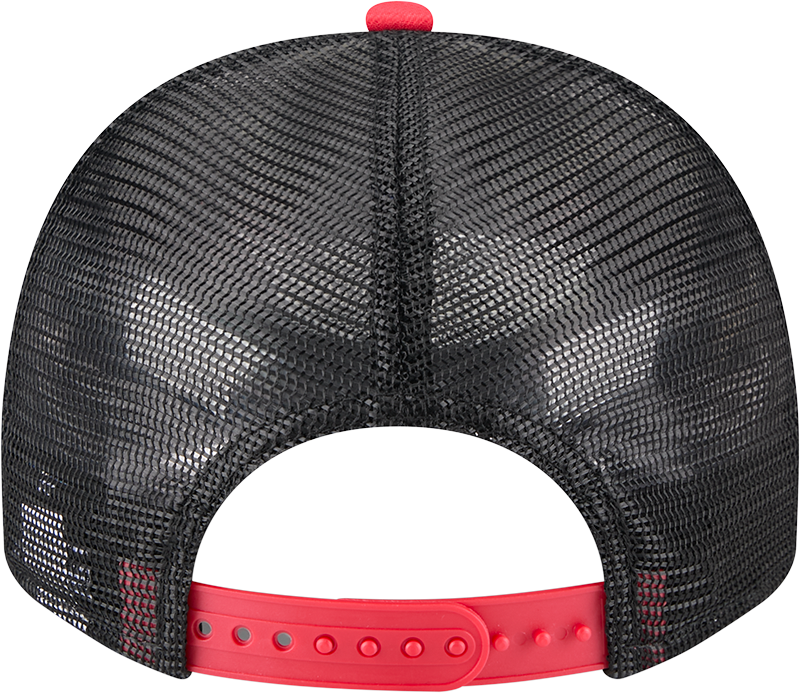 Chicago Bulls New Era Banner A-Frame Trucker 9FIFTY Snapback Hat - Pro Jersey Sports