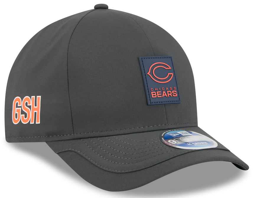 Men's Chicago Bears New Era C Graphite 2025 NFL Sideline Cold 9FORTY M-Crown Adjustable Hat - Pro Jersey Sports