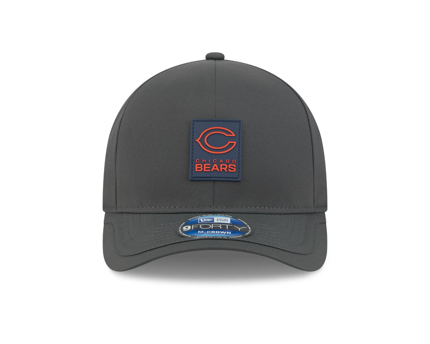 Men's Chicago Bears New Era C Graphite 2025 NFL Sideline Cold 9FORTY M-Crown Adjustable Hat - Pro Jersey Sports