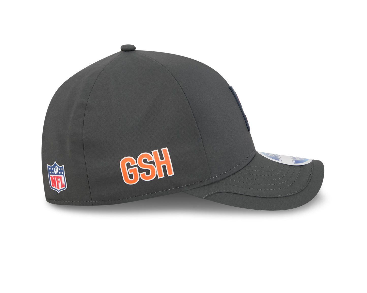 Men's Chicago Bears New Era C Graphite 2025 NFL Sideline Cold 9FORTY M-Crown Adjustable Hat - Pro Jersey Sports