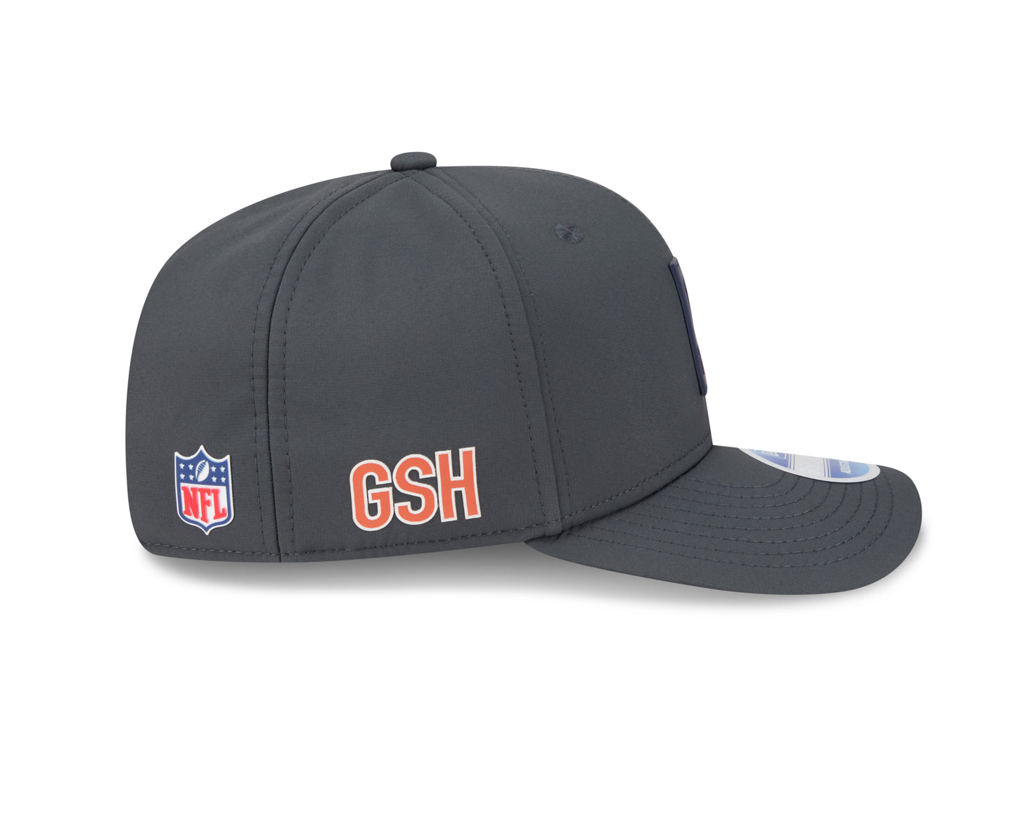 Men's Chicago Bears New Era Graphite 2025 Sideline 9SEVENTY Cold Adjustable Hat - Pro Jersey Sports