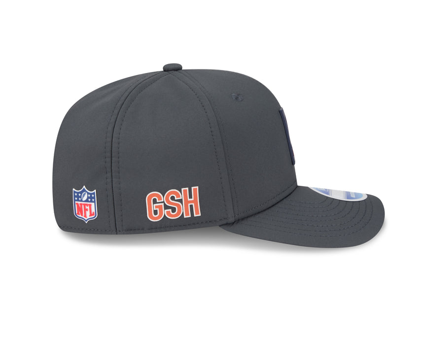 Men's Chicago Bears New Era Graphite 2025 Sideline 9SEVENTY Cold Adjustable Hat - Pro Jersey Sports