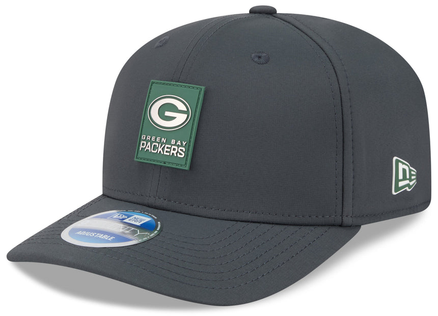 Men's Green Bay Packers New Era Graphite 2025 Sideline 9SEVENTY Cold Adjustable Hat - Pro Jersey Sports