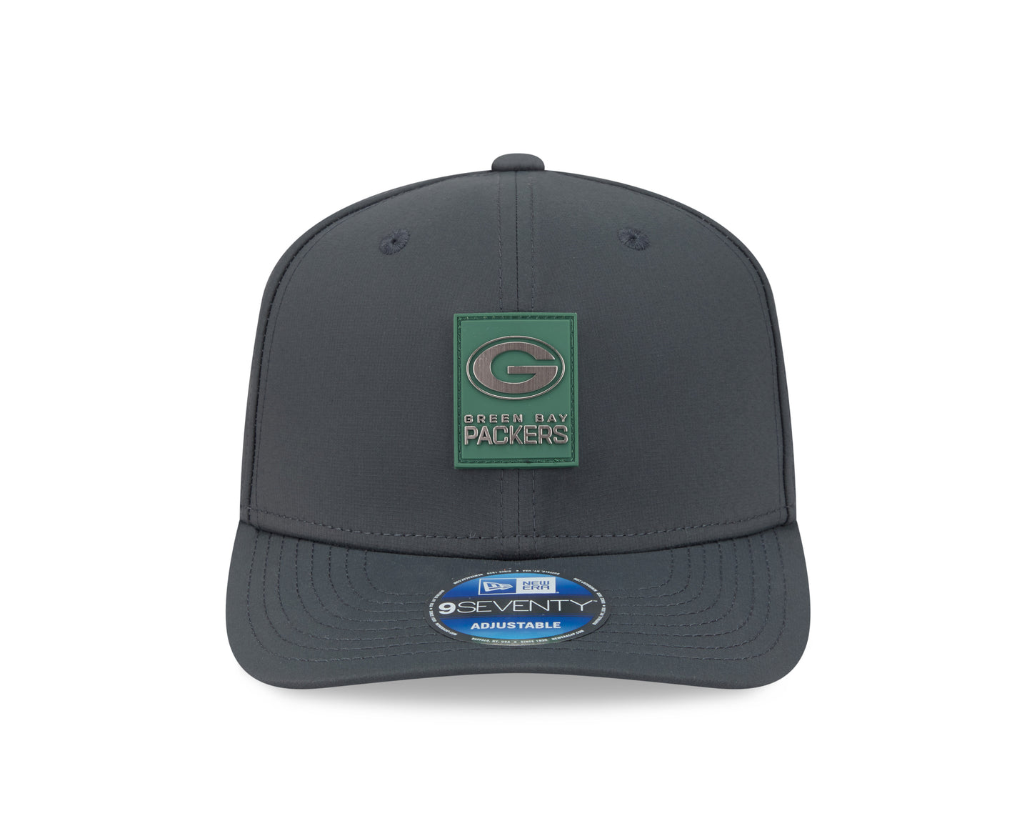 Men's Green Bay Packers New Era Graphite 2025 Sideline 9SEVENTY Cold Adjustable Hat - Pro Jersey Sports