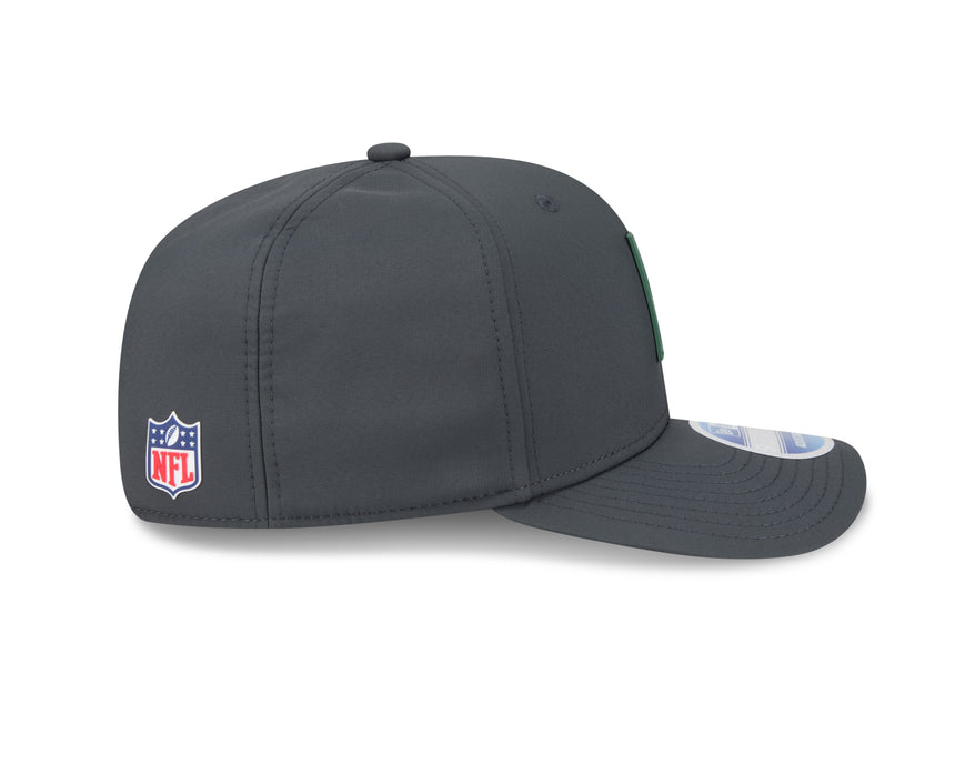 Men's Green Bay Packers New Era Graphite 2025 Sideline 9SEVENTY Cold Adjustable Hat - Pro Jersey Sports