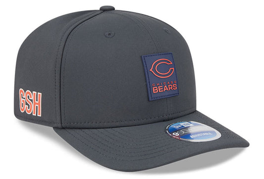 Men's Chicago Bears New Era Graphite 2025 Sideline C 9SEVENTY Cold Adjustable Hat - Pro Jersey Sports