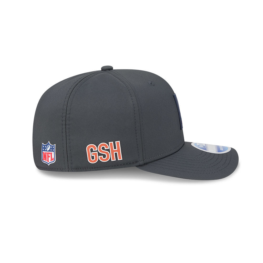 Men's Chicago Bears New Era Graphite 2025 Sideline B 9SEVENTY Cold Adjustable Hat - Pro Jersey Sports