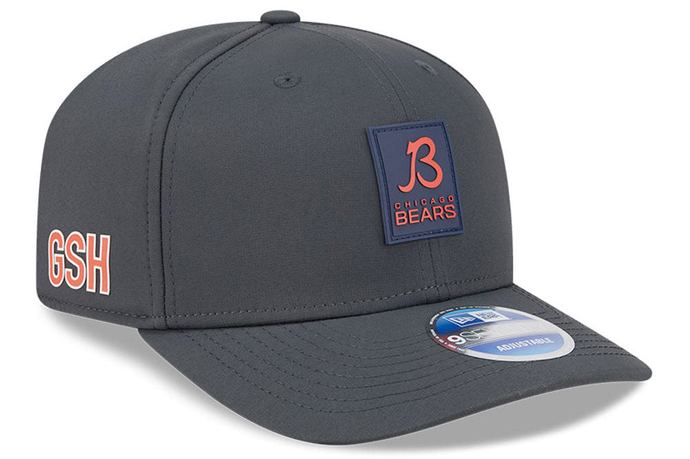 Men's Chicago Bears New Era Graphite 2025 Sideline B 9SEVENTY Cold Adjustable Hat - Pro Jersey Sports