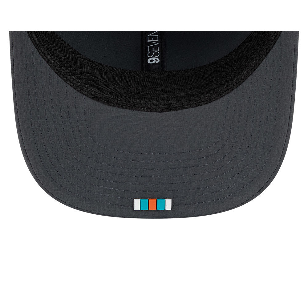 Men's Miami Dolphins New Era Graphite 2025 Sideline 9SEVENTY Cold Adjustable Hat - Pro Jersey Sports