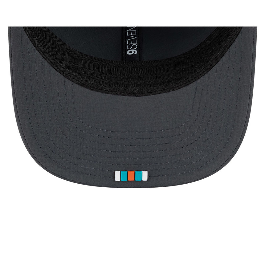 Men's Miami Dolphins New Era Graphite 2025 Sideline 9SEVENTY Cold Adjustable Hat - Pro Jersey Sports