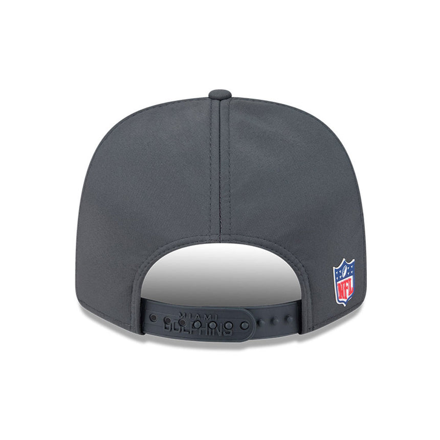 Men's Miami Dolphins New Era Graphite 2025 Sideline 9SEVENTY Cold Adjustable Hat - Pro Jersey Sports