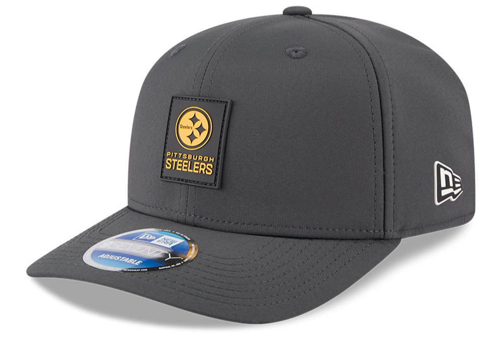 Men's Pittsburgh Steelers New Era Graphite 2025 Sideline 9SEVENTY Cold Adjustable Hat - Pro Jersey Sports