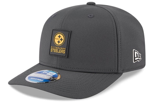 Men's Pittsburgh Steelers New Era Graphite 2025 Sideline 9SEVENTY Cold Adjustable Hat - Pro Jersey Sports