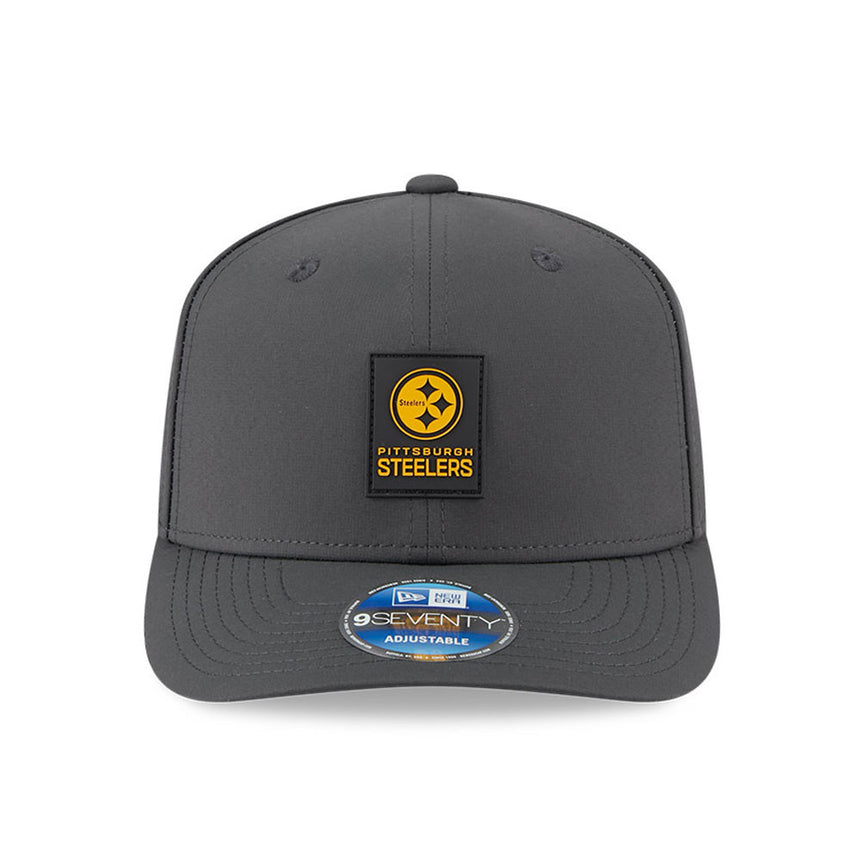 Men's Pittsburgh Steelers New Era Graphite 2025 Sideline 9SEVENTY Cold Adjustable Hat - Pro Jersey Sports