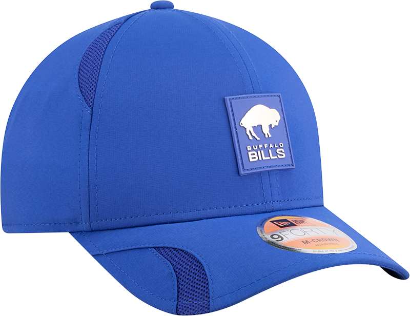 Men's Buffalo Bills New Era Blue 2025 NFL Sideline Heat 9FORTY M-Crown Adjustable Hat - Pro Jersey Sports