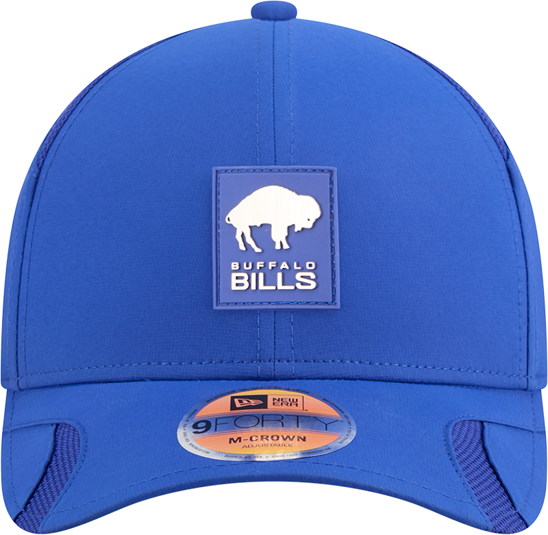 Men's Buffalo Bills New Era Blue 2025 NFL Sideline Heat 9FORTY M-Crown Adjustable Hat - Pro Jersey Sports