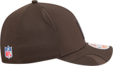 Men's Cleveland Browns New Era Brown 2025 NFL Sideline Heat 9FORTY M-Crown Adjustable Hat - Pro Jersey Sports