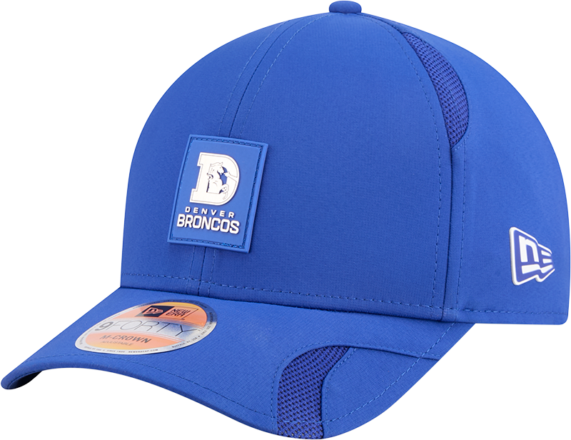 Men's Denver Broncos New Era Royal 2025 NFL Sideline Heat 9FORTY M-Crown Adjustable Hat - Pro Jersey Sports