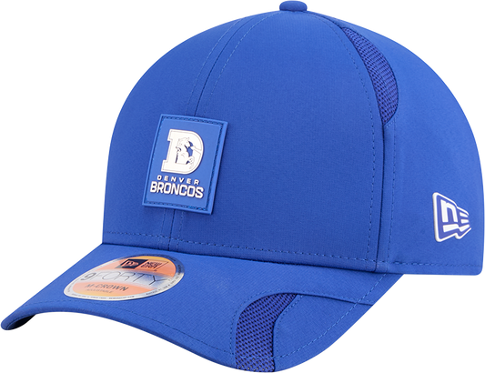 Men's Denver Broncos New Era Royal 2025 NFL Sideline Heat 9FORTY M-Crown Adjustable Hat - Pro Jersey Sports