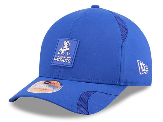 Men's New England Patriots New Era Royal 2025 NFL Sideline Heat 9FORTY M-Crown Adjustable Hat