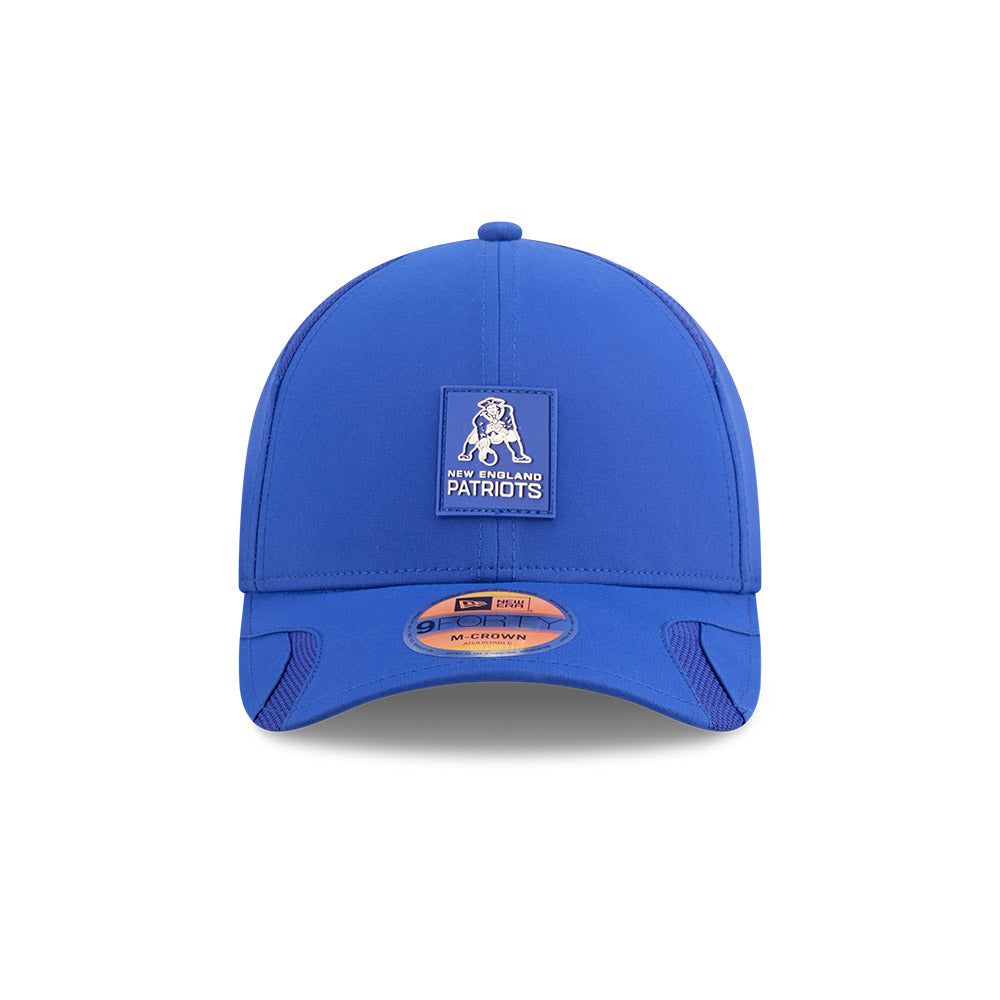 Men's New England Patriots New Era Royal 2025 NFL Sideline Heat 9FORTY M-Crown Adjustable Hat