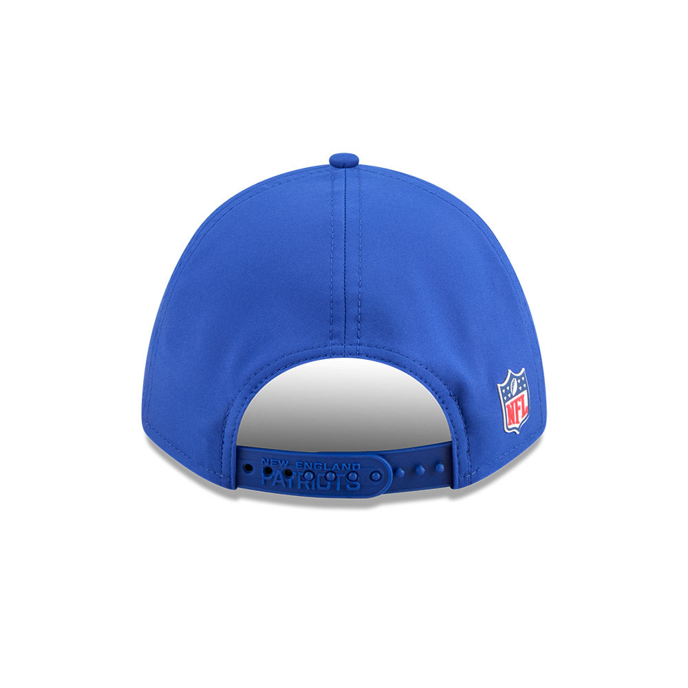 Men's New England Patriots New Era Royal 2025 NFL Sideline Heat 9FORTY M-Crown Adjustable Hat