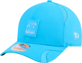 Men's Carolina Panthers New Era Brown 2025 NFL Sideline Heat 9FORTY M-Crown Adjustable Hat - Pro Jersey Sports