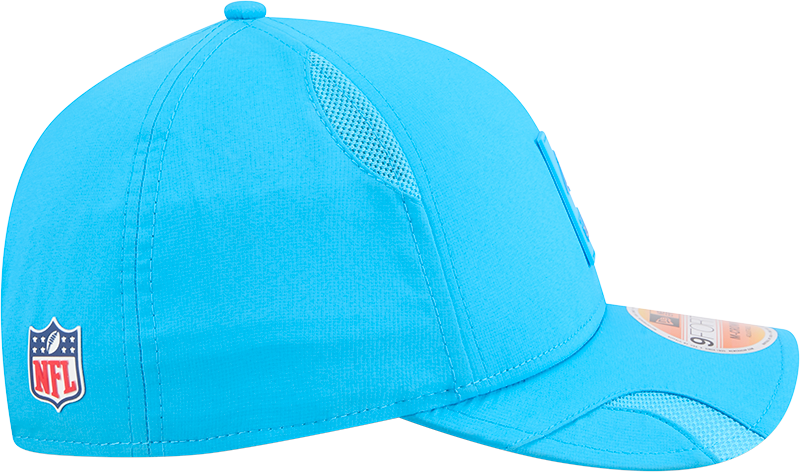 Men's Carolina Panthers New Era Brown 2025 NFL Sideline Heat 9FORTY M-Crown Adjustable Hat - Pro Jersey Sports