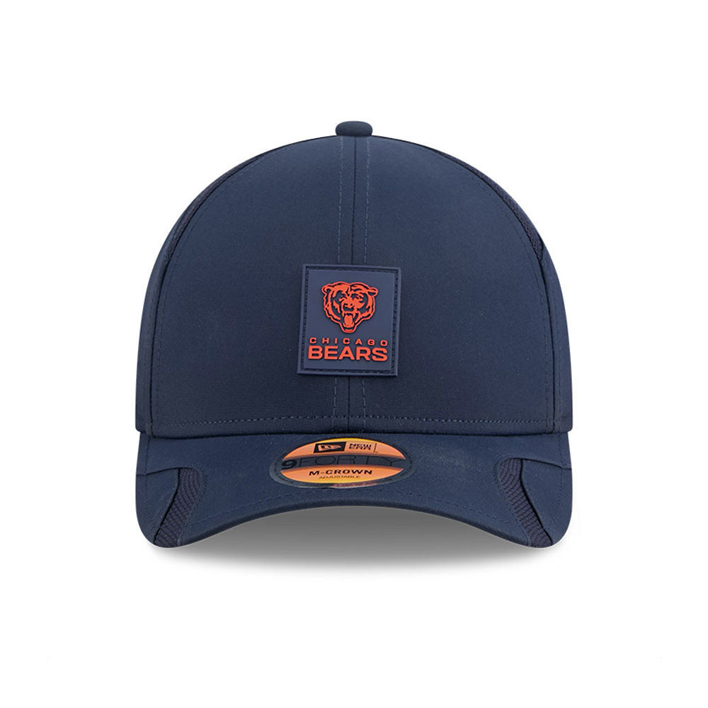 Men's Chicago Bears New Era Navy 2025 NFL Primary Logo Sideline Heat 9FORTY M-Crown Adjustable Hat - Pro Jersey Sports