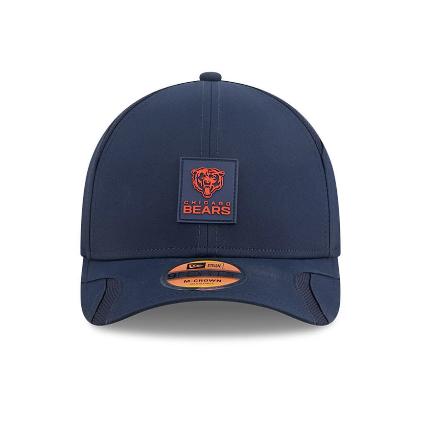 Men's Chicago Bears New Era Navy 2025 NFL Primary Logo Sideline Heat 9FORTY M-Crown Adjustable Hat - Pro Jersey Sports