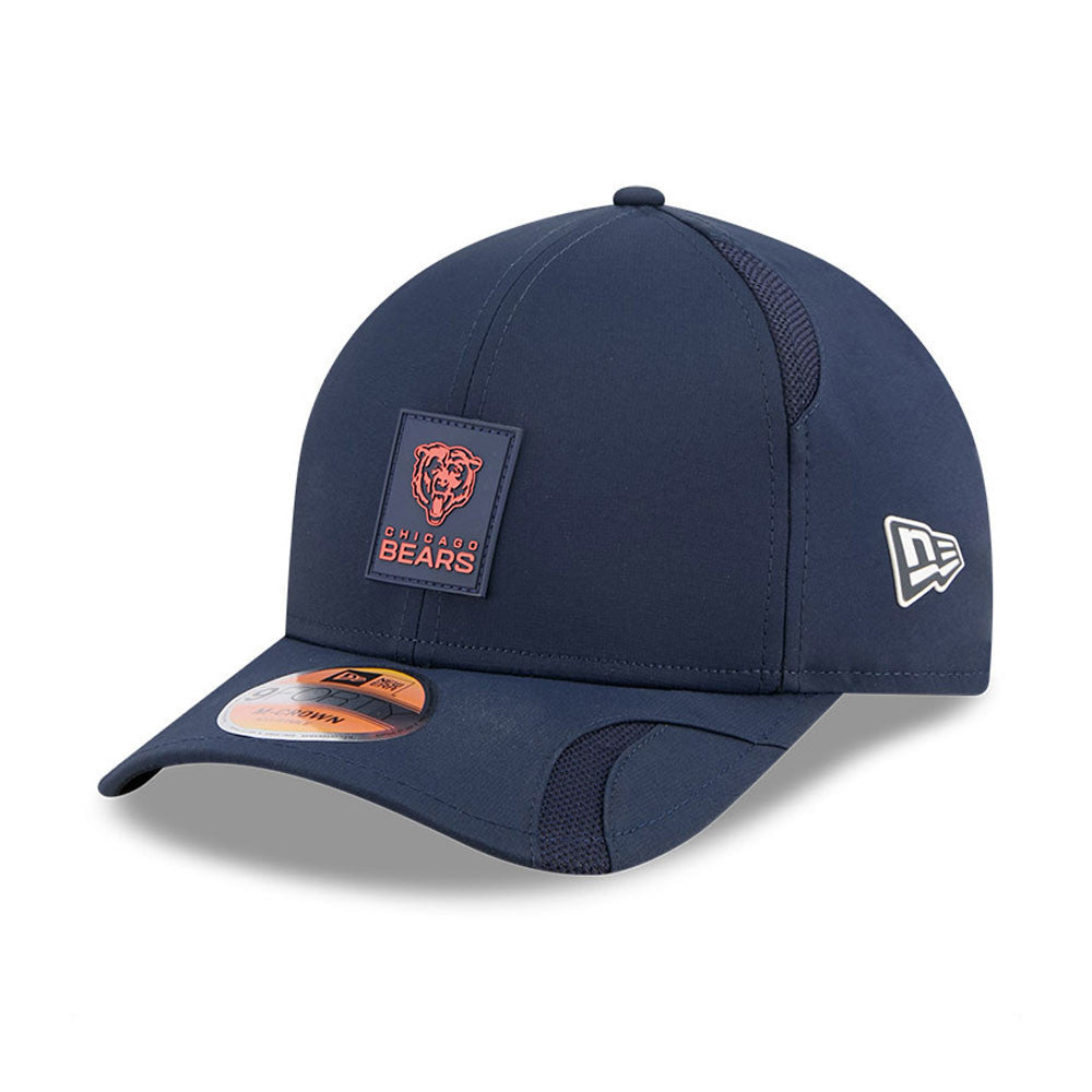 Men's Chicago Bears New Era Navy 2025 NFL Primary Logo Sideline Heat 9FORTY M-Crown Adjustable Hat - Pro Jersey Sports