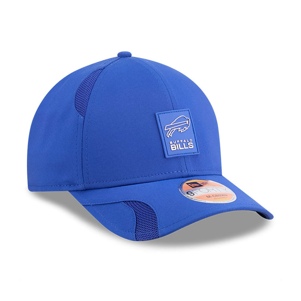 Men's Buffalo Bills New Era Blue 2025 NFL Primary Logo Sideline Heat 9FORTY M-Crown Adjustable Hat - Pro Jersey Sports