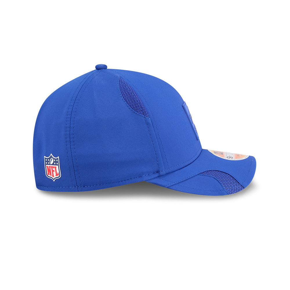 Men's Buffalo Bills New Era Blue 2025 NFL Primary Logo Sideline Heat 9FORTY M-Crown Adjustable Hat - Pro Jersey Sports