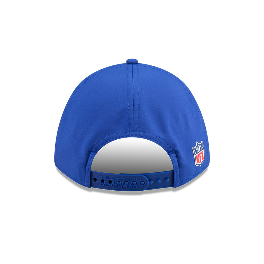 Men's Seattle Seahawks New Era Retro Logo Royal 2025 NFL Sideline Heat 9FORTY M-Crown Adjustable Hat - Pro Jersey Sports