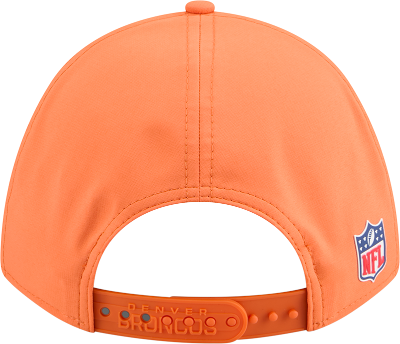 Men's Denver Broncos New Era Orange 2025 NFL Sideline Heat 9FORTY M-Crown Adjustable Hat - Pro Jersey Sports