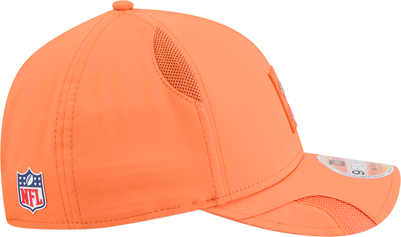 Men's Denver Broncos New Era Orange 2025 NFL Sideline Heat 9FORTY M-Crown Adjustable Hat - Pro Jersey Sports