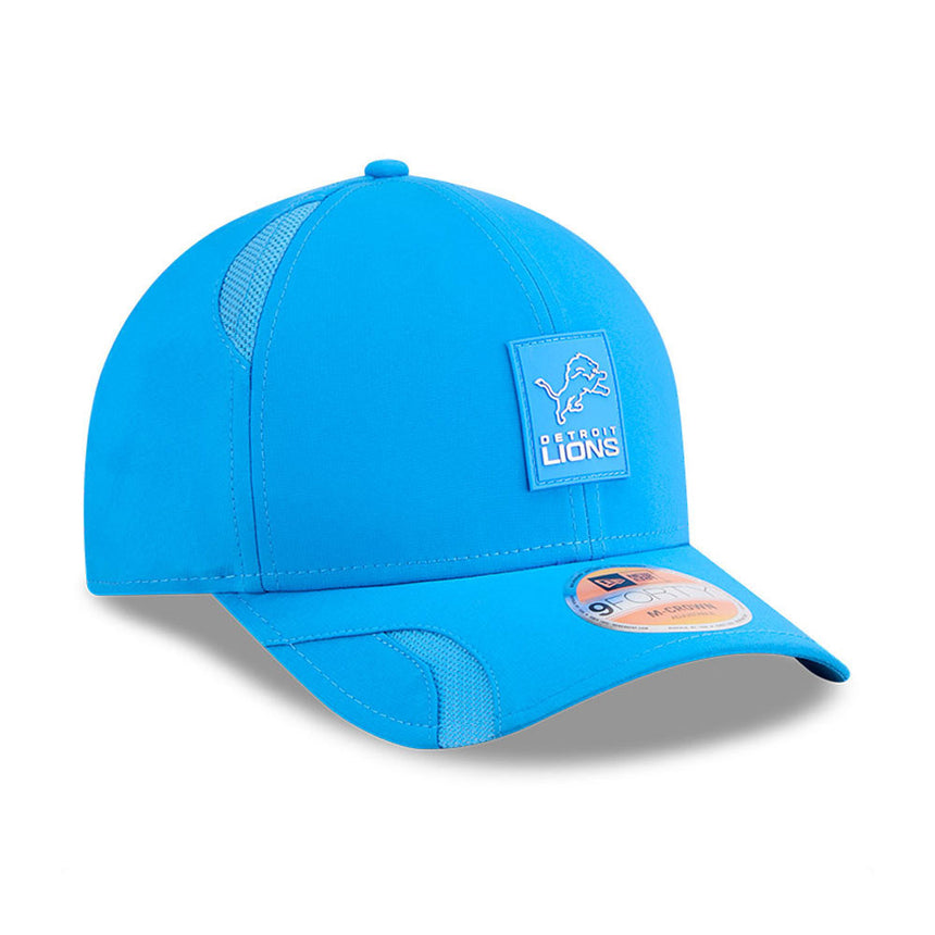 Men's Detroit Lions New Era Blue 2025 NFL Primary Logo Sideline Heat 9FORTY M-Crown Adjustable Hat - Pro Jersey Sports